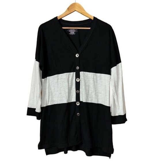 Neon Buddha Lightweight ‘Share Your Story’ Colorblock Cardigan Size Small - Picture 1 of 11
